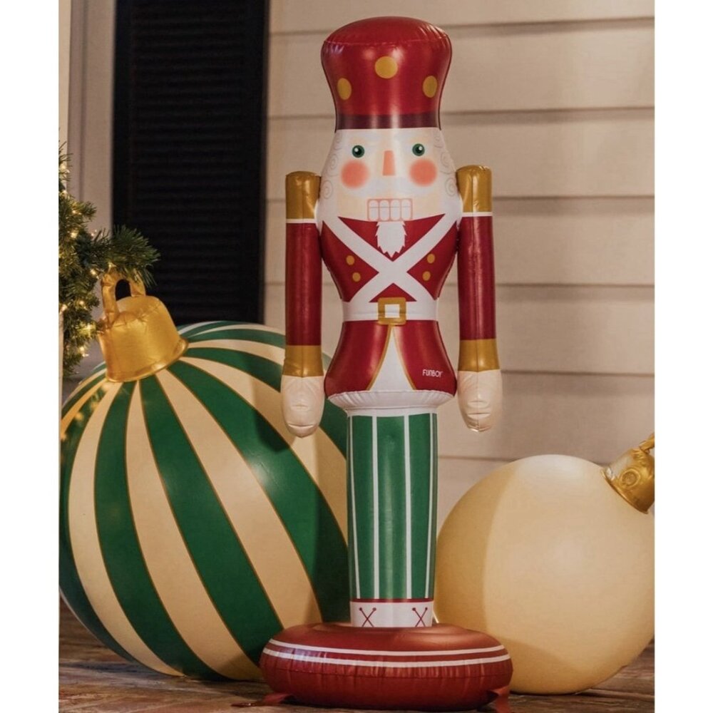 Funboy 3.5 FT Giant Classic Inflatable Nutcracker Christmas Decor Indoor Outdoor - Picture 3 of 7